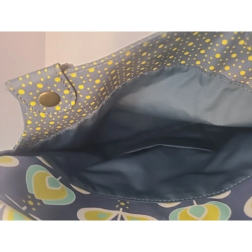 Petunia Pickle Bottom Sashay Satchel Backpack Diaper Bag Gray Blue Floral